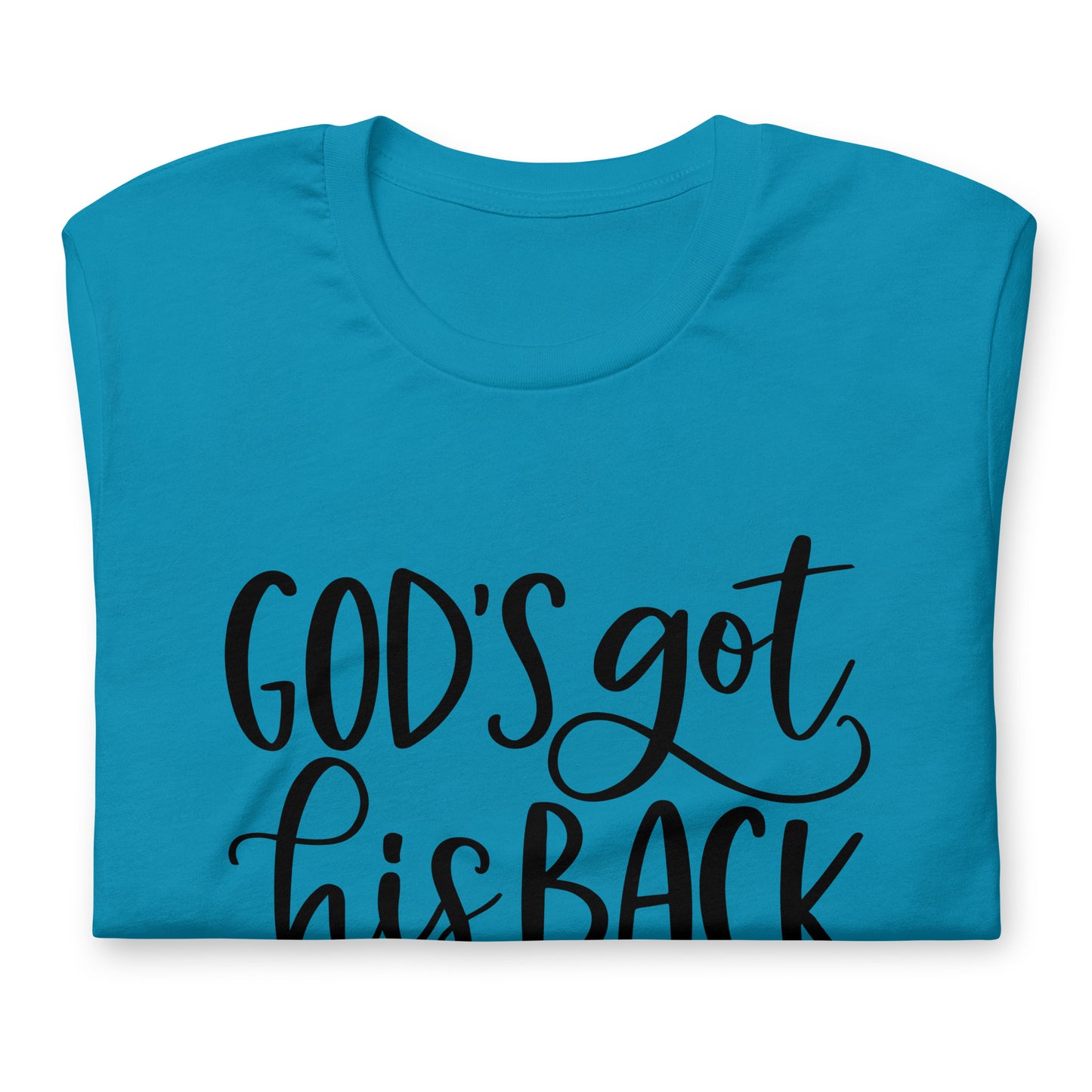 "Got his Back" Black Letter Tee