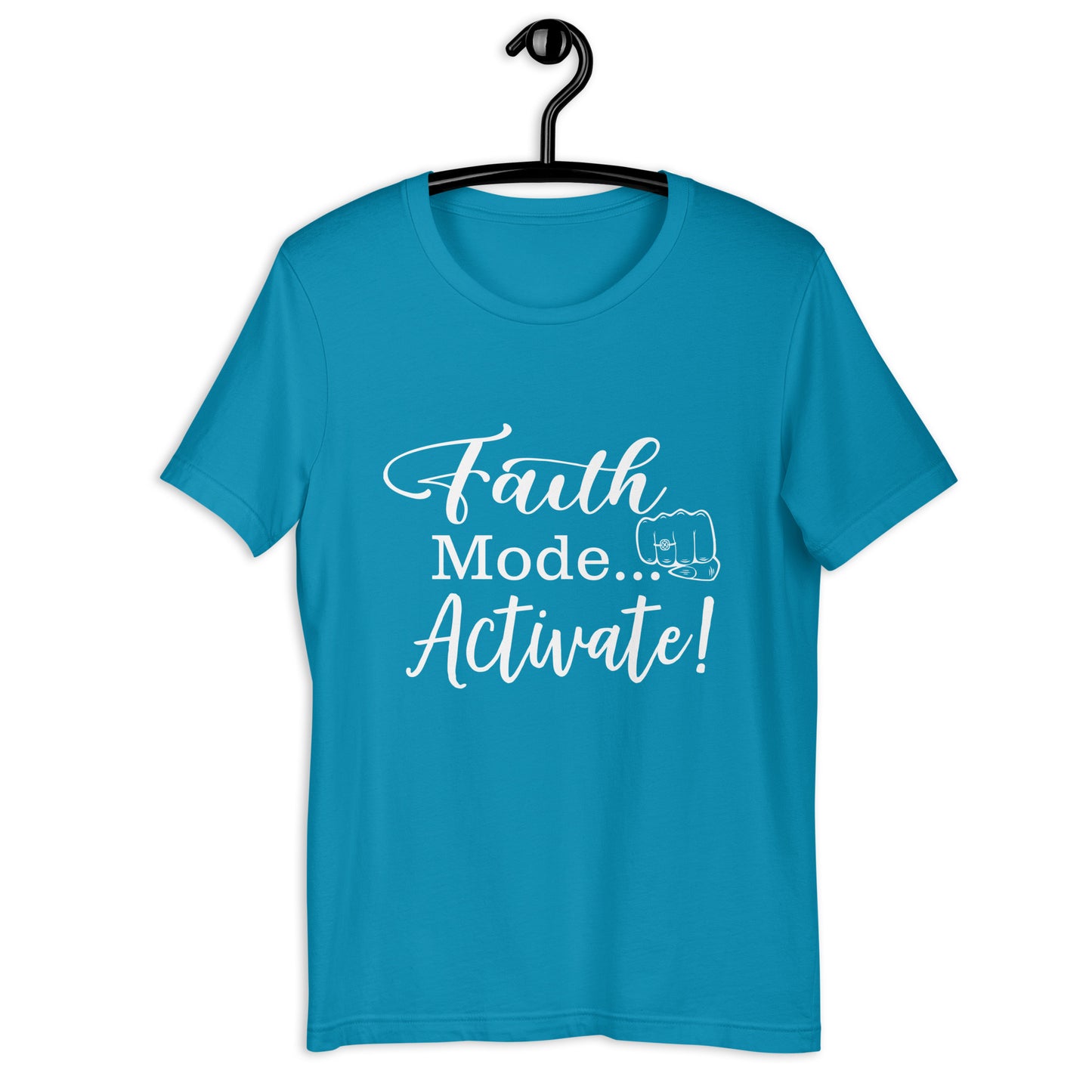 "Faith Mode" for Her White Letter Tee