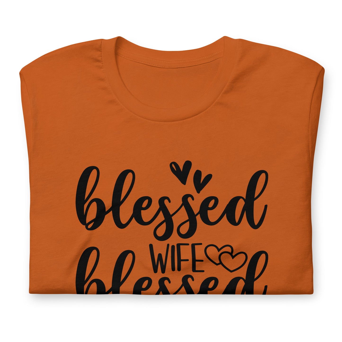 "Blessed Wife Blessed Life" - Black Letter Tee