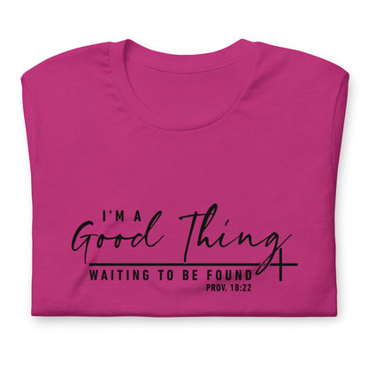 "Good Thing" Black Letter Tee