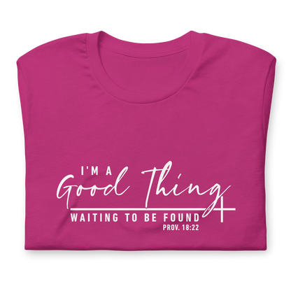 "Good Thing" White Letter Tee