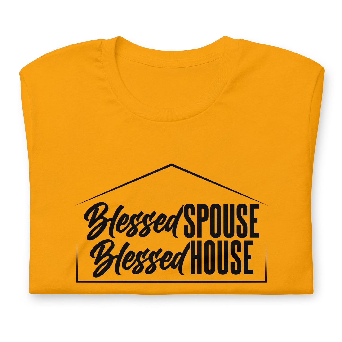 "Blessed Spouse" Black Letter Unisex Tee