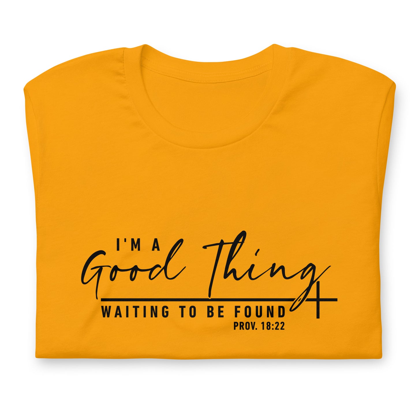 "Good Thing" Black Letter Tee