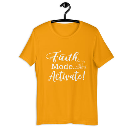 "Faith Mode" for Her White Letter Tee