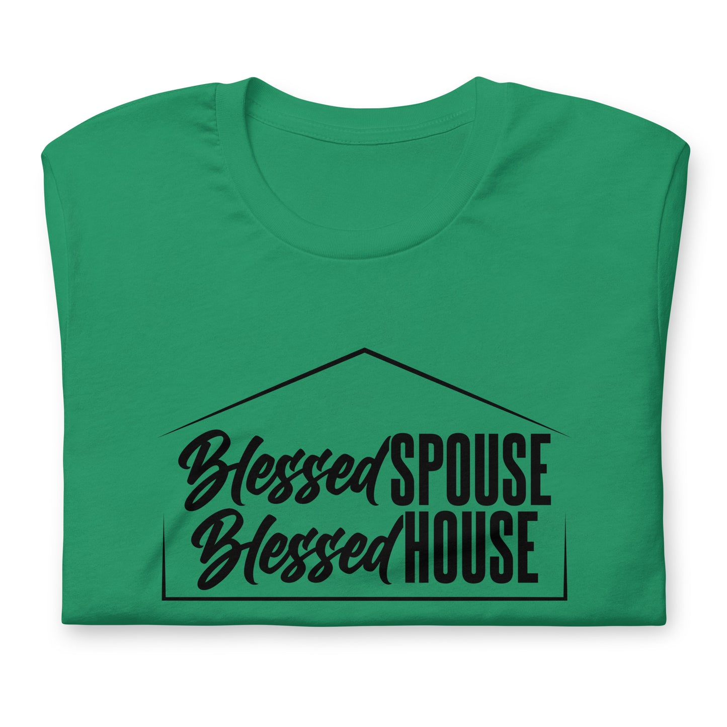 "Blessed Spouse" Black Letter Unisex Tee