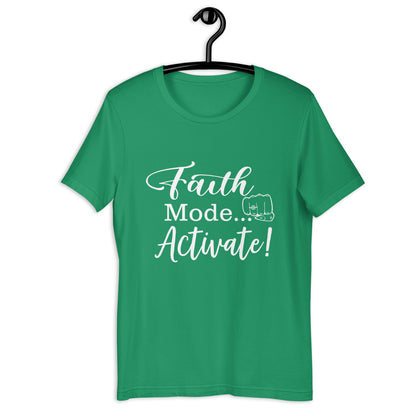 "Faith Mode" for Her White Letter Tee