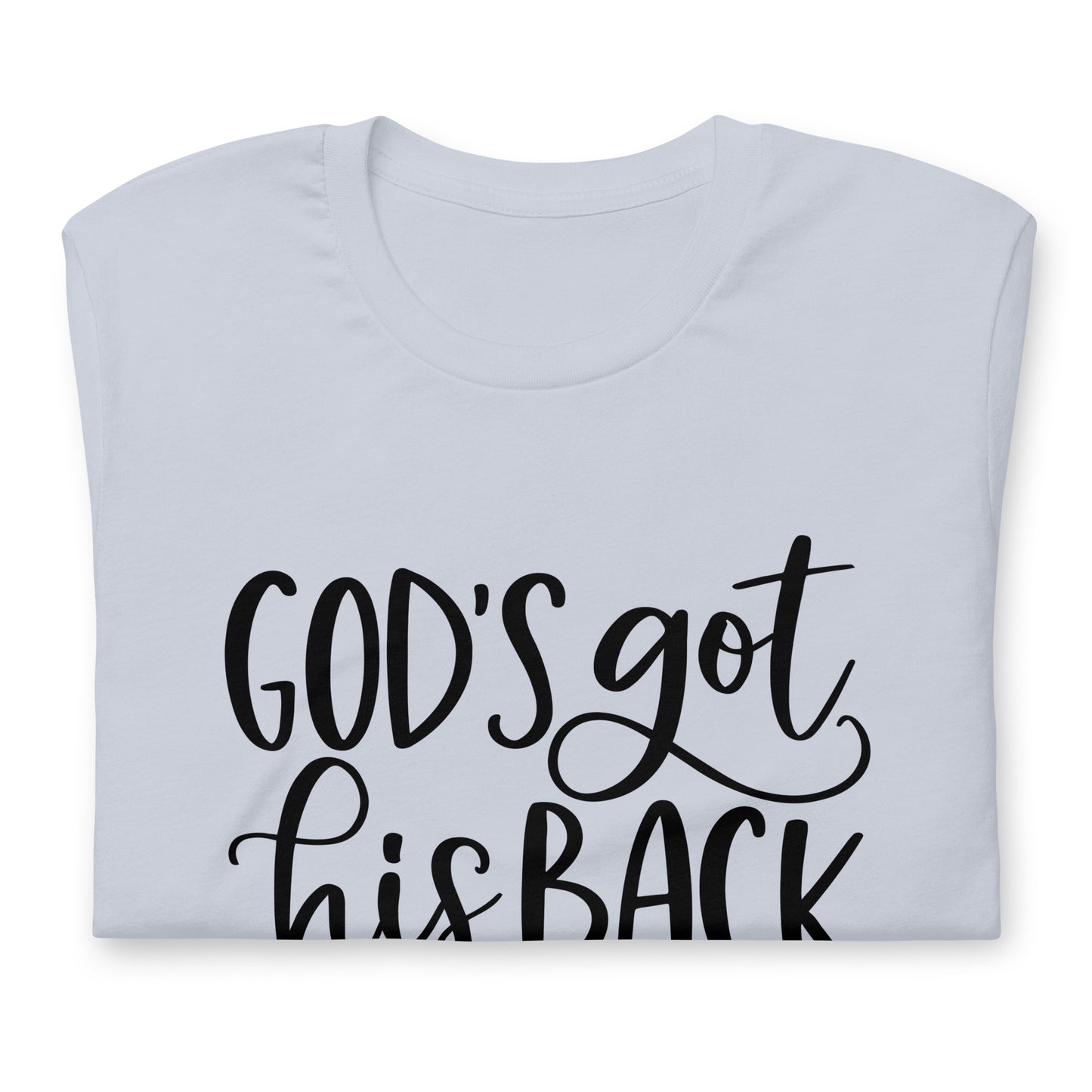 "Got his Back" Black Letter Tee