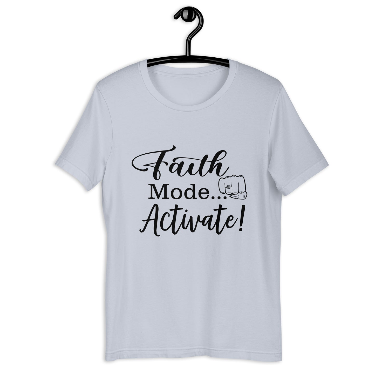 "Faith Mode" for Her Black Letter Tee