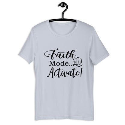 "Faith Mode" for Him Black Letter Tee