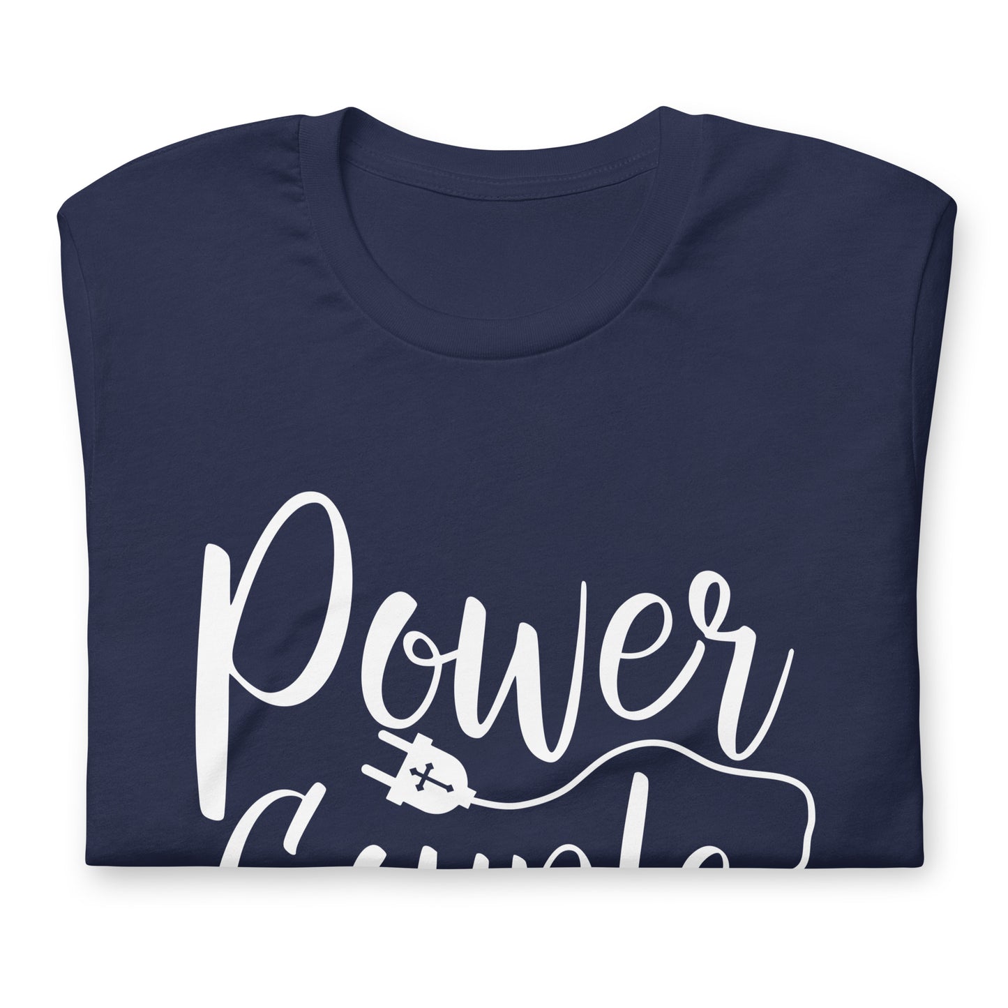 "Power Couple" White Letter Unisex Tee