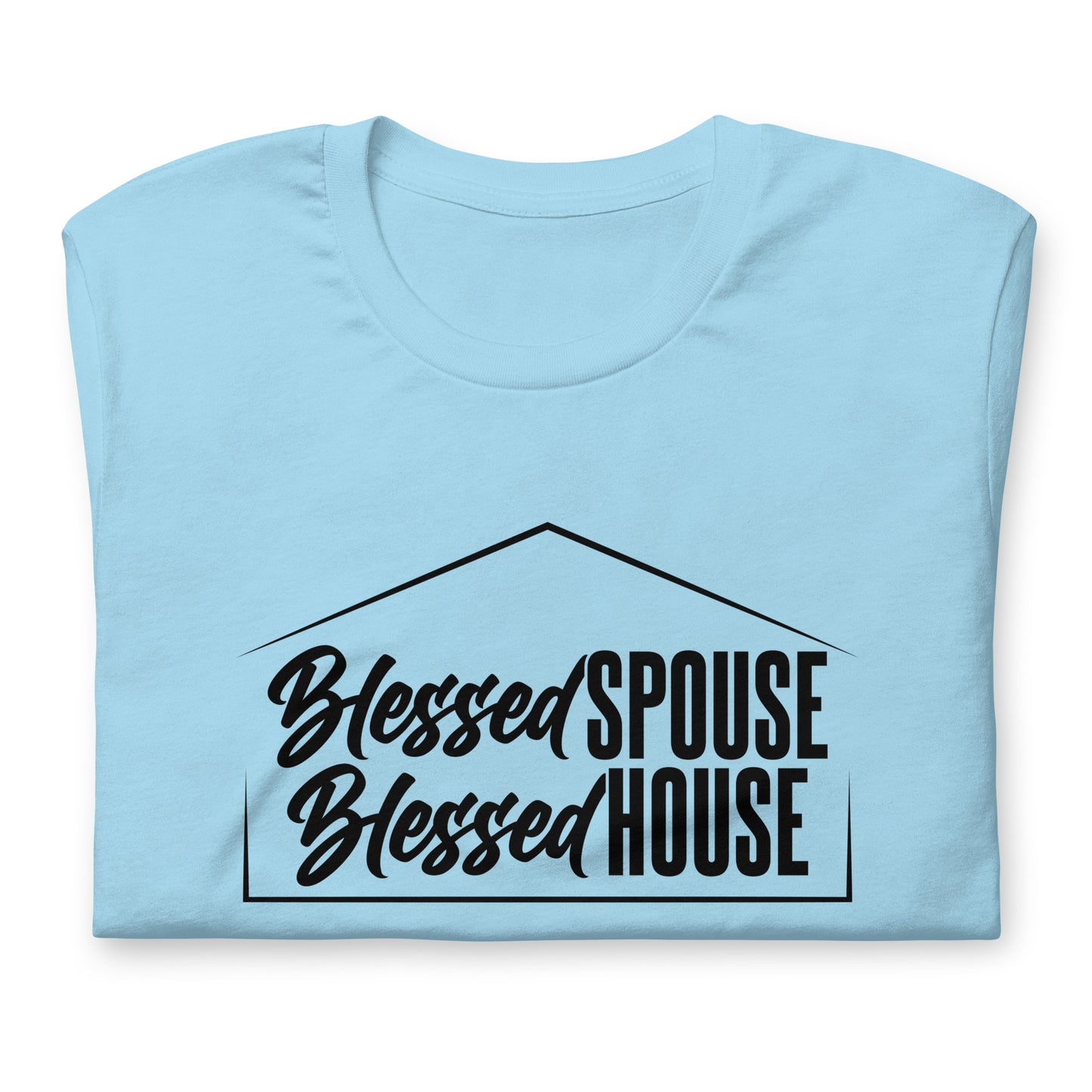 "Blessed Spouse" Black Letter Unisex Tee