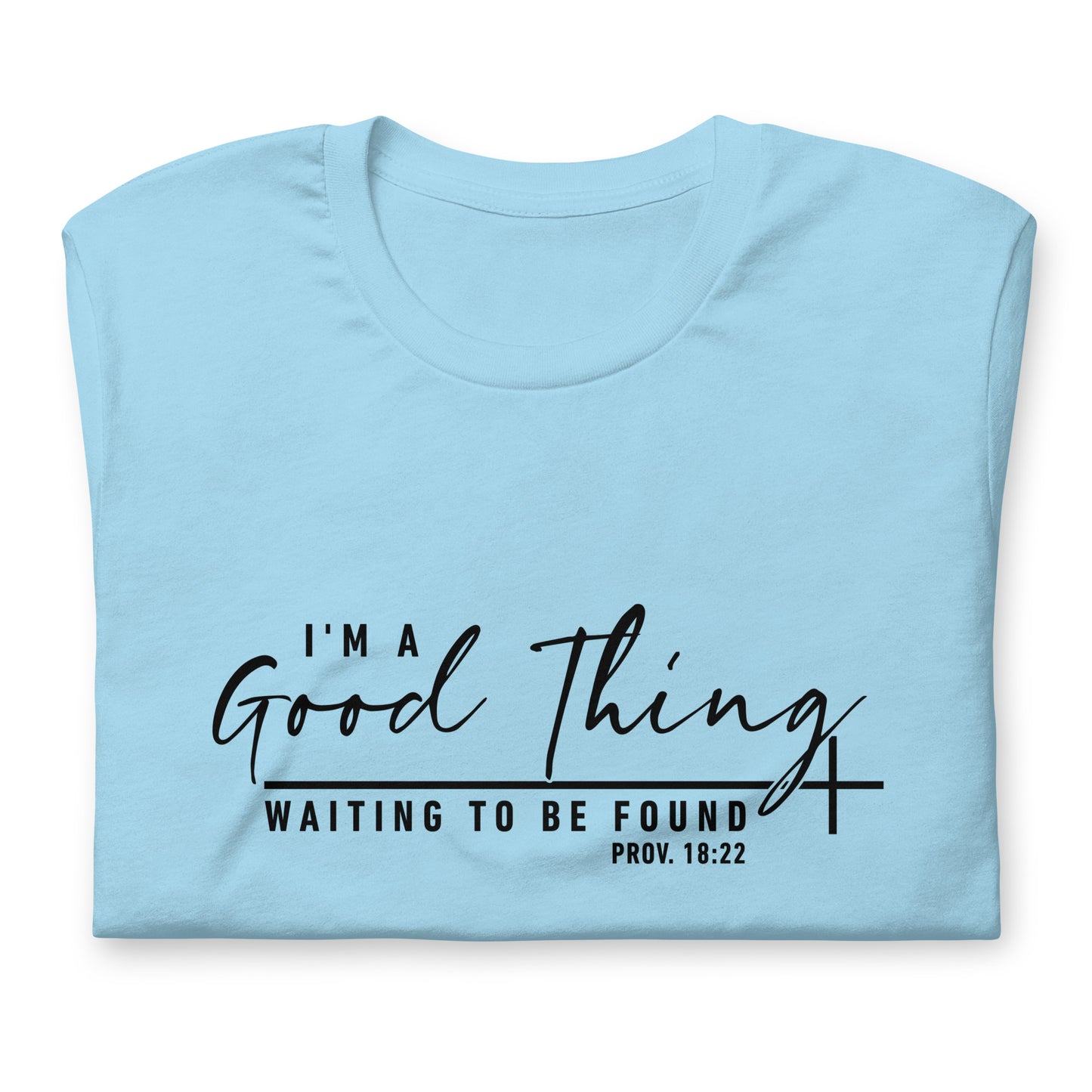 "Good Thing" Black Letter Tee