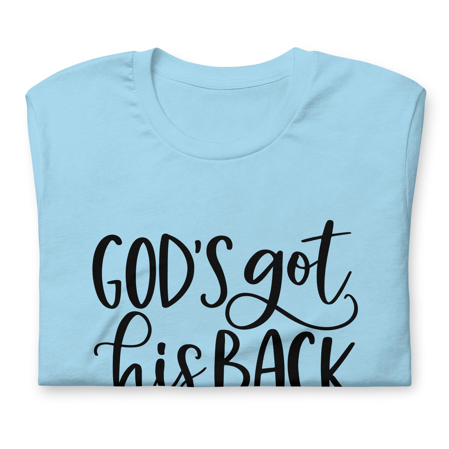 "Got his Back" Black Letter Tee