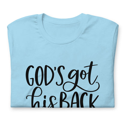 "Got his Back" Black Letter Tee