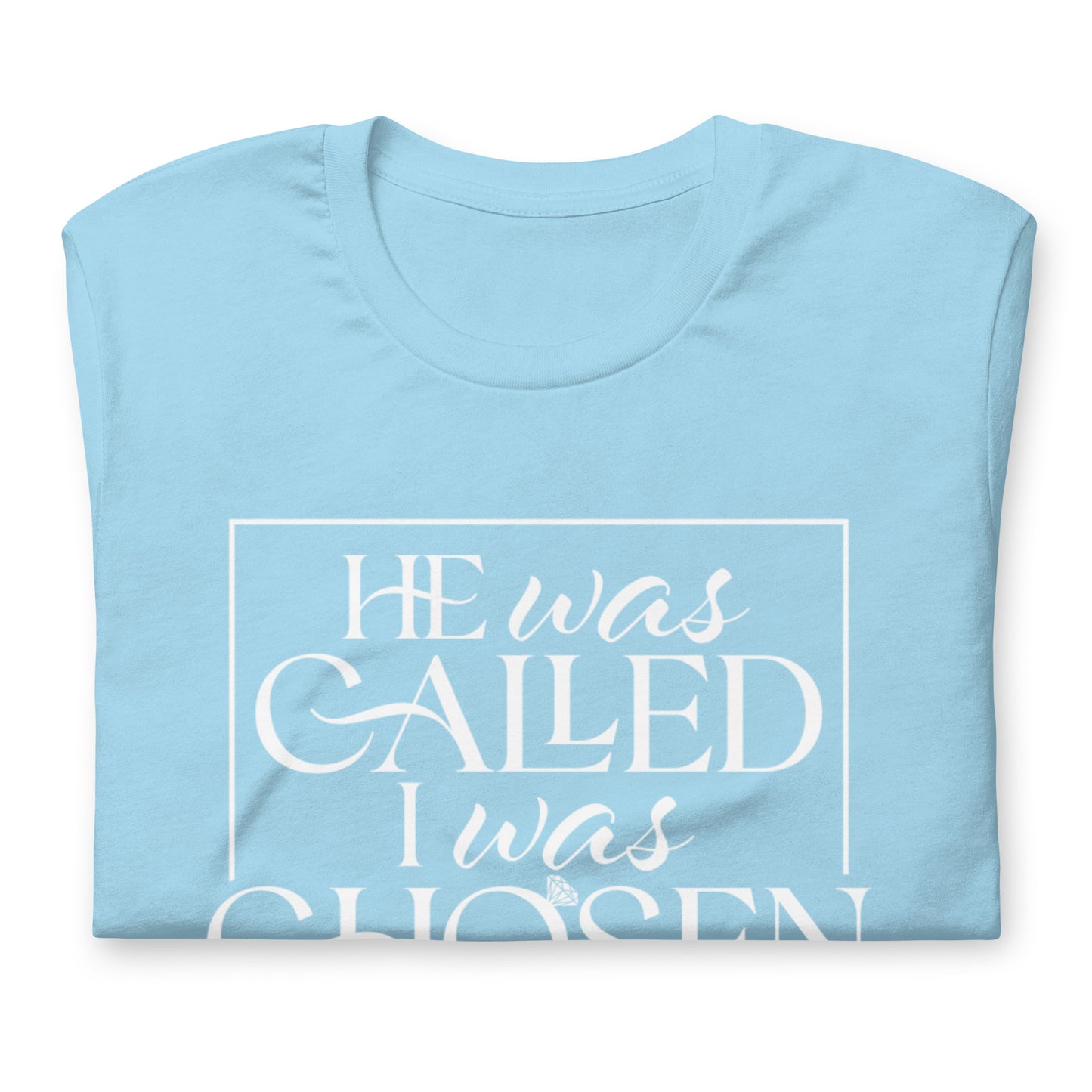 "I Was Chosen" White Letter Tee