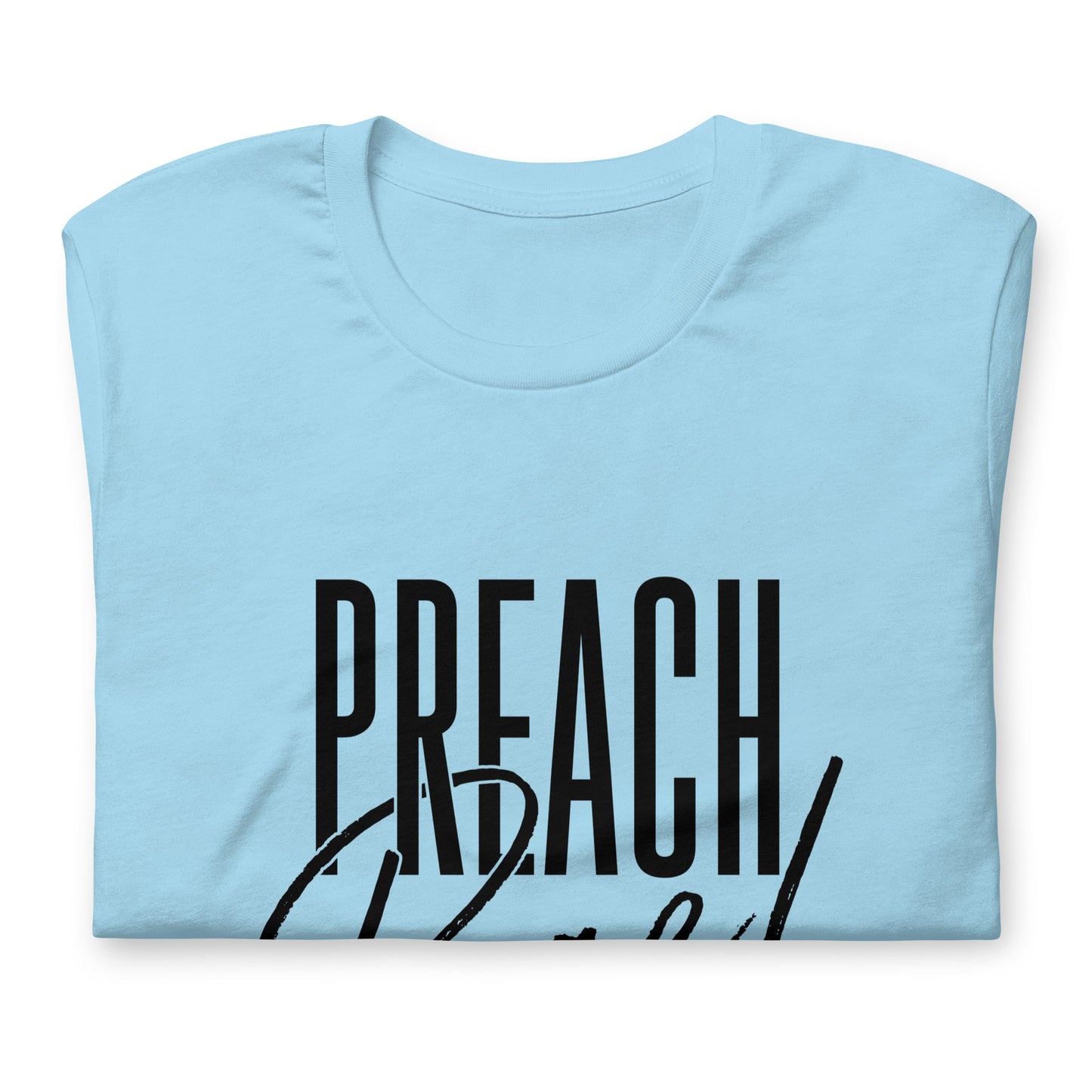 "Preach Bae!" Black Letter Tee