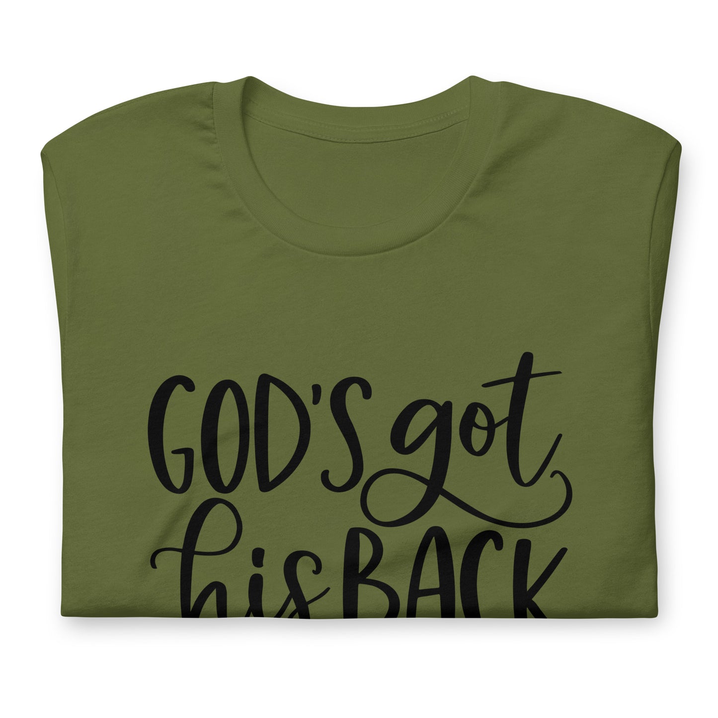 "Got his Back" Black Letter Tee