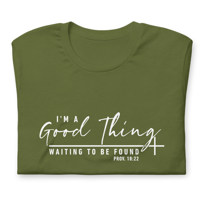 "Good Thing" White Letter Tee