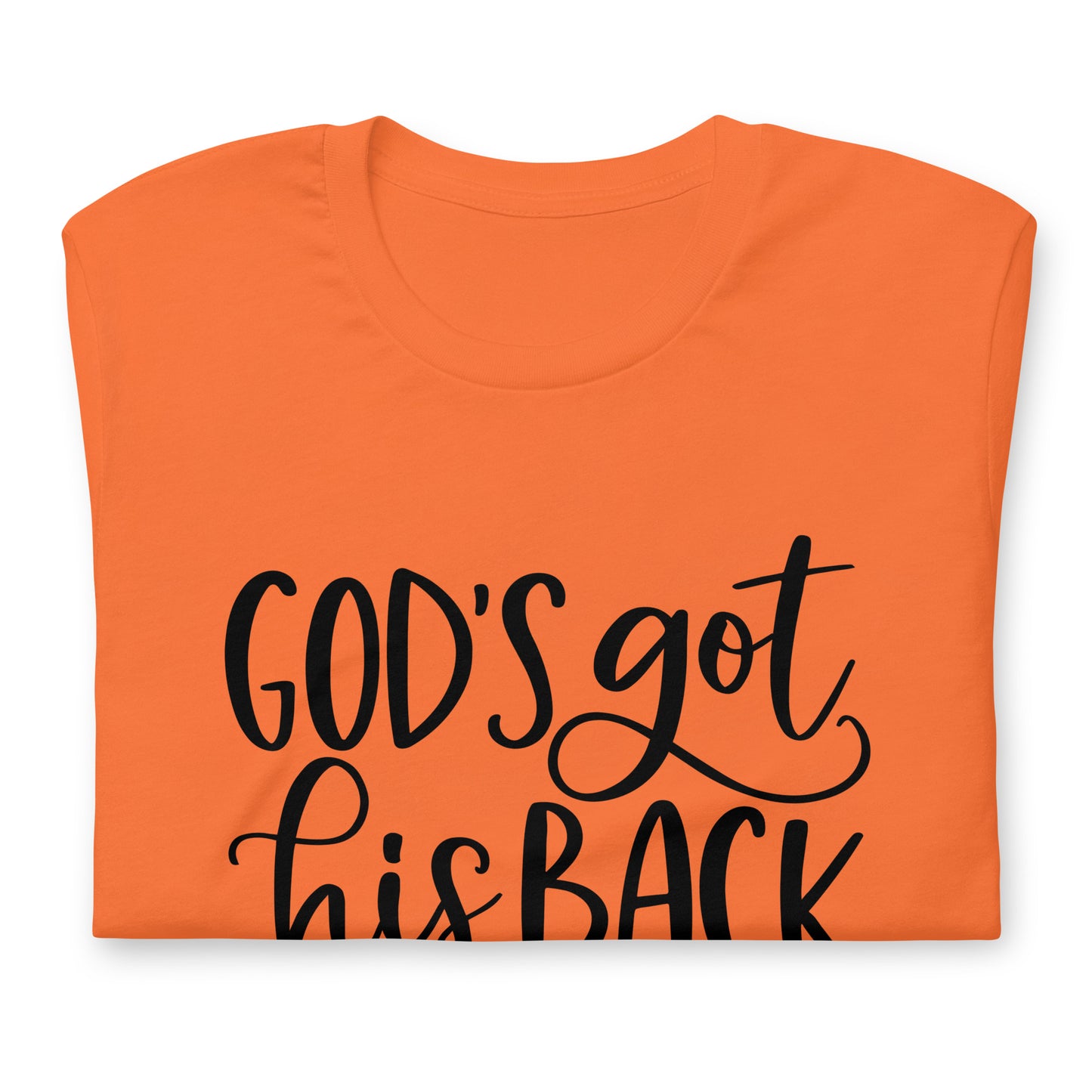 "Got his Back" Black Letter Tee