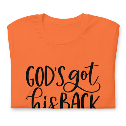 "Got his Back" Black Letter Tee