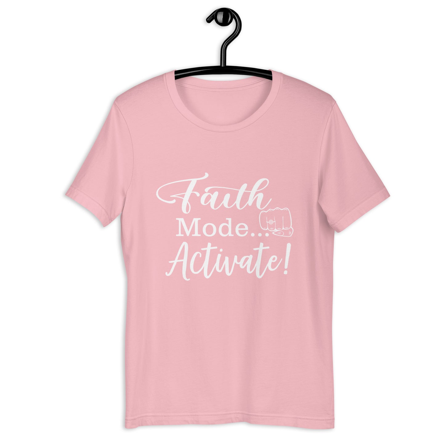 "Faith Mode" for Her White Letter Tee