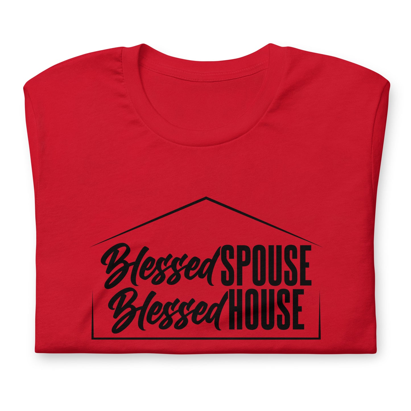 "Blessed Spouse" Black Letter Unisex Tee