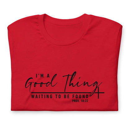 "Good Thing" Black Letter Tee