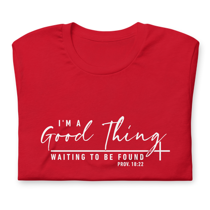 "Good Thing" White Letter Tee