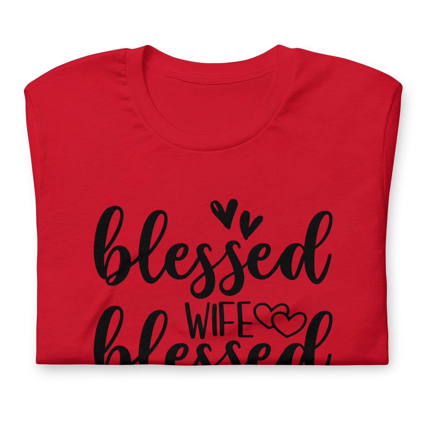 "Blessed Wife Blessed Life" - Black Letter Tee