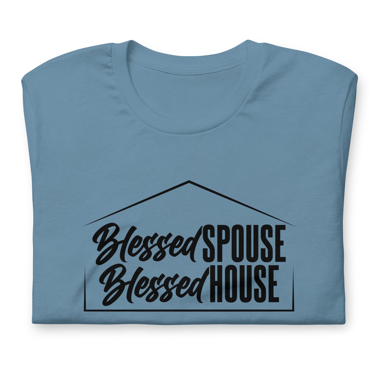 "Blessed Spouse" Black Letter Unisex Tee