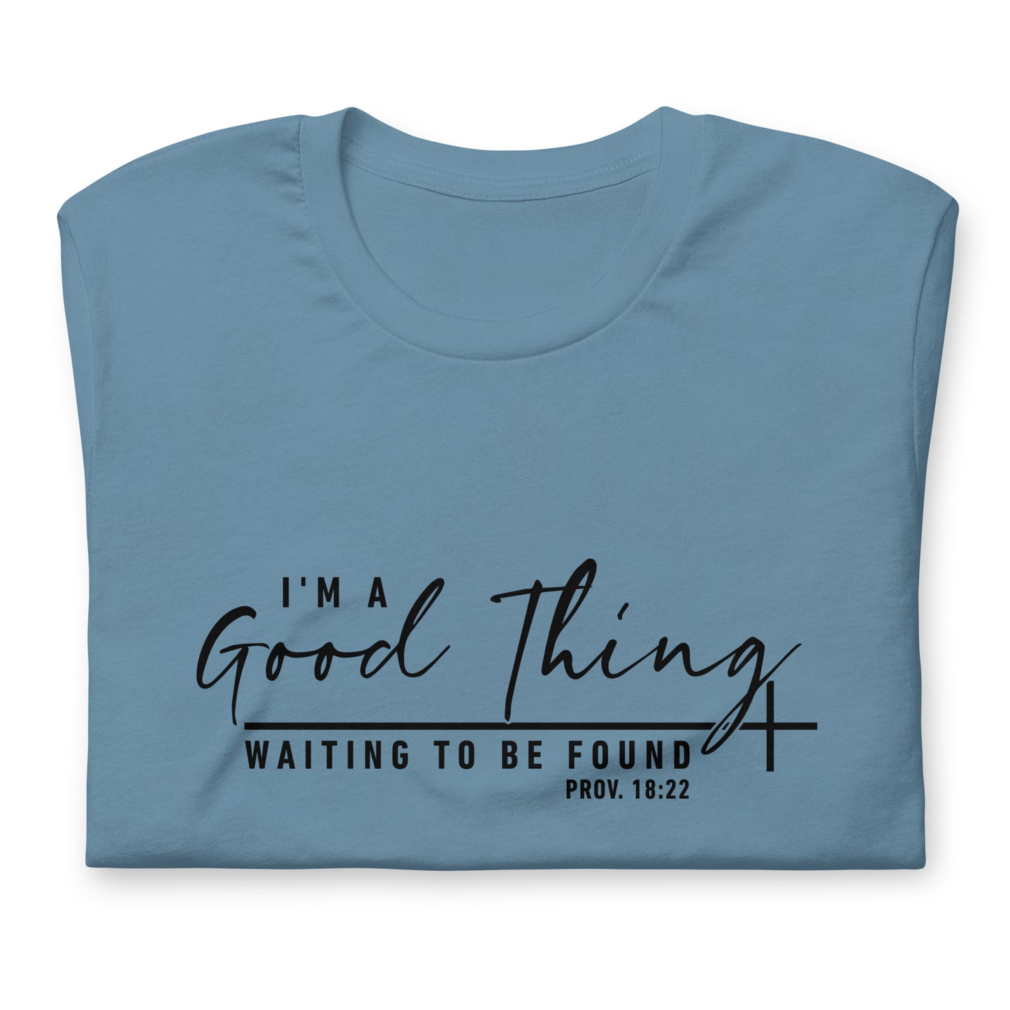 "Good Thing" Black Letter Tee