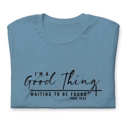 "Good Thing" Black Letter Tee