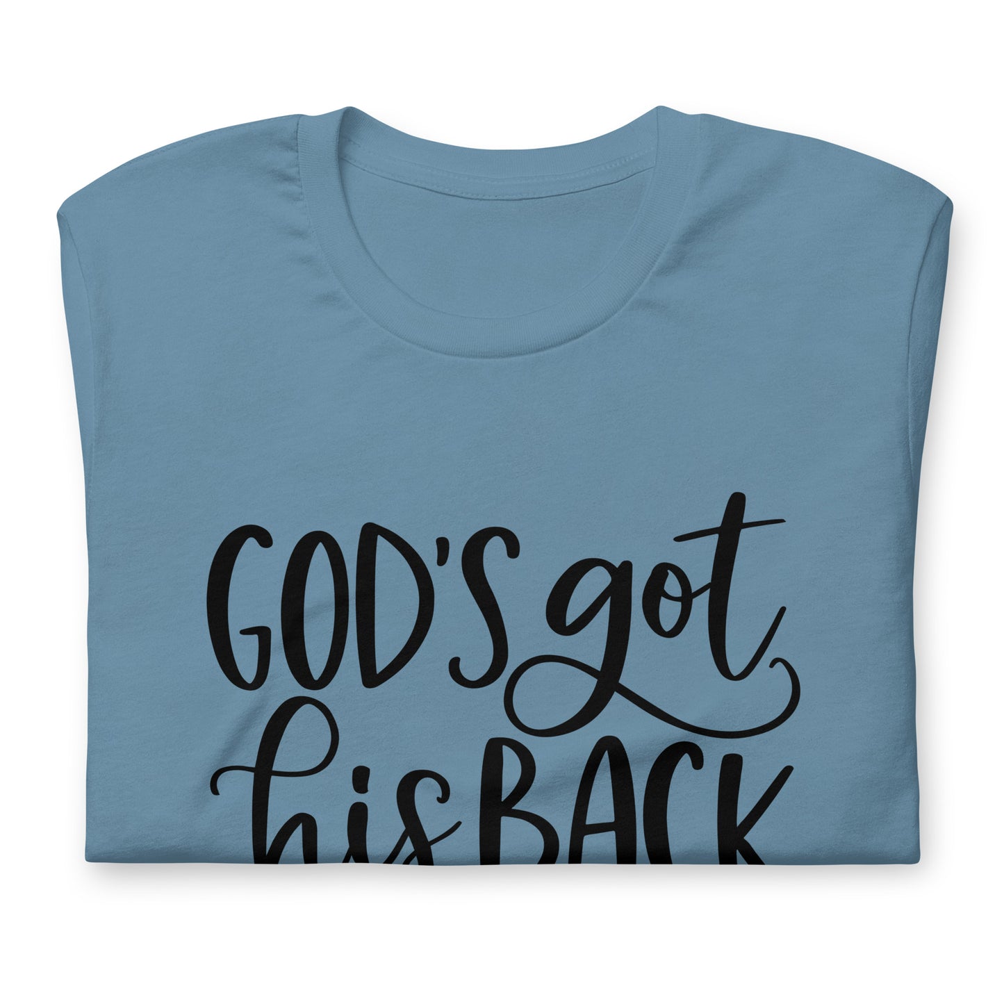 "Got his Back" Black Letter Tee