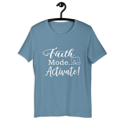 "Faith Mode" for Her White Letter Tee