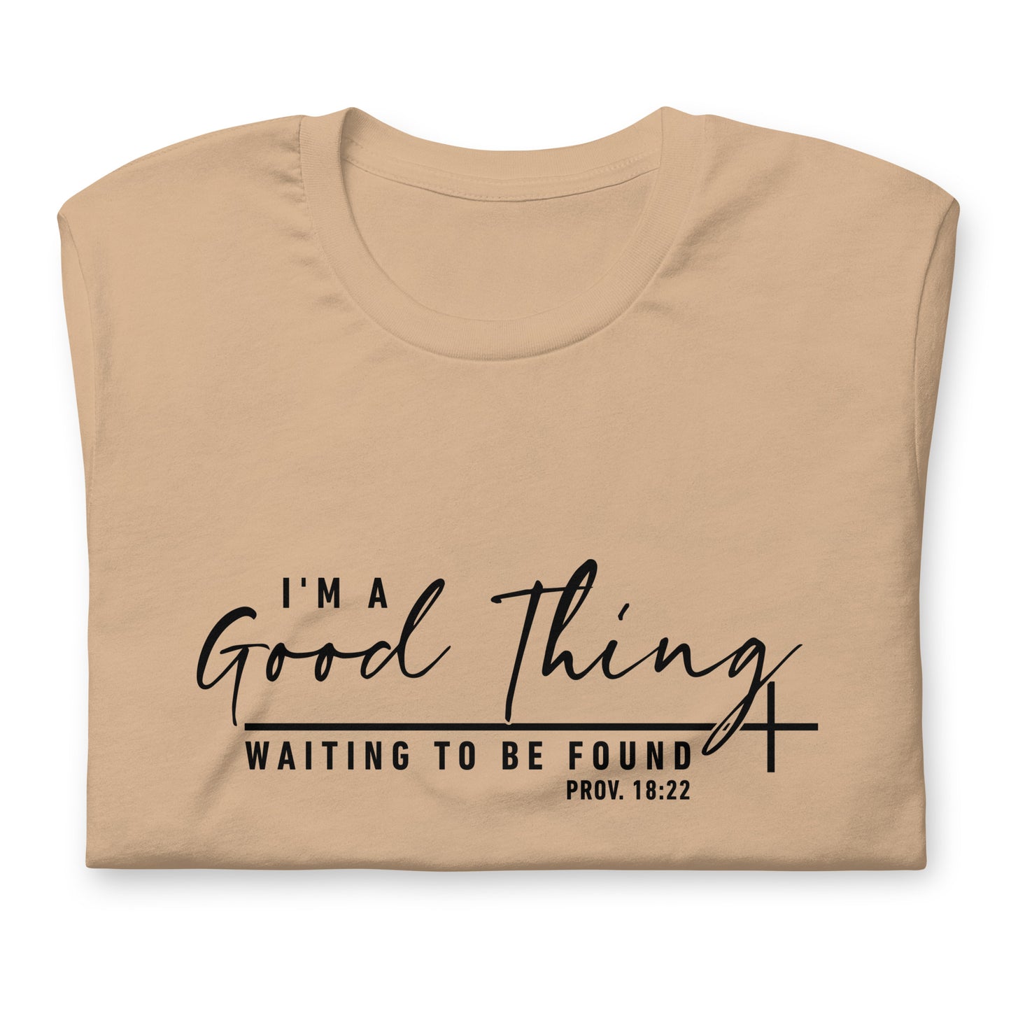 "Good Thing" Black Letter Tee