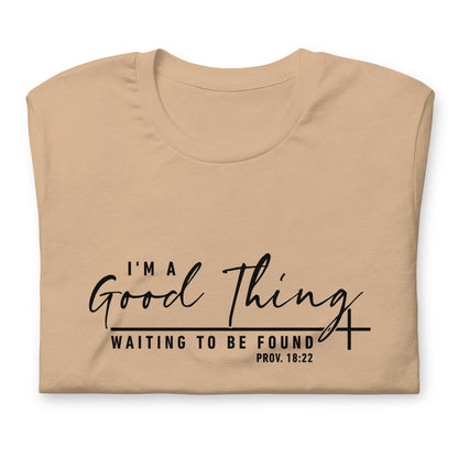 "Good Thing" Black Letter Tee