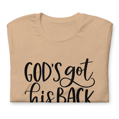 "Got his Back" Black Letter Tee