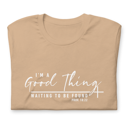 "Good Thing" White Letter Tee