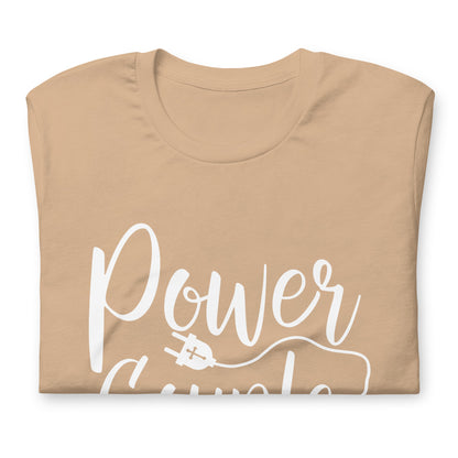 "Power Couple" White Letter Unisex Tee