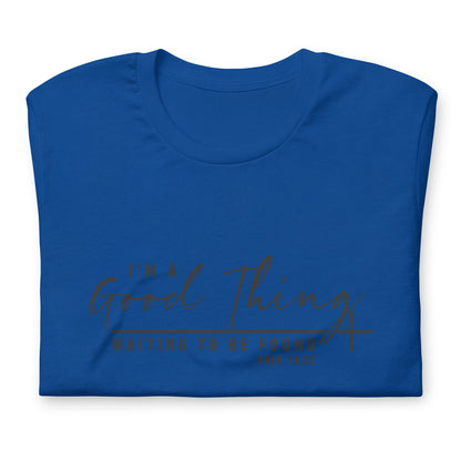 "Good Thing" Black Letter Tee