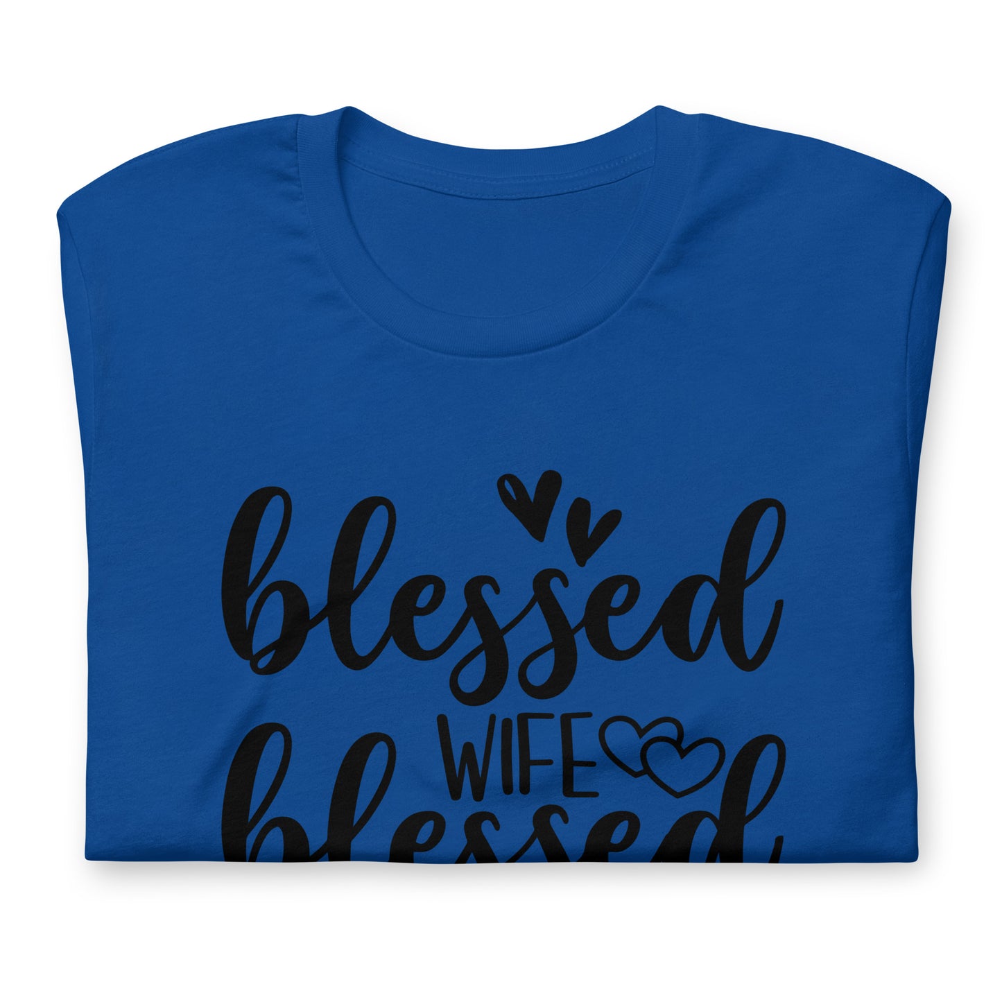 "Blessed Wife Blessed Life" - Black Letter Tee