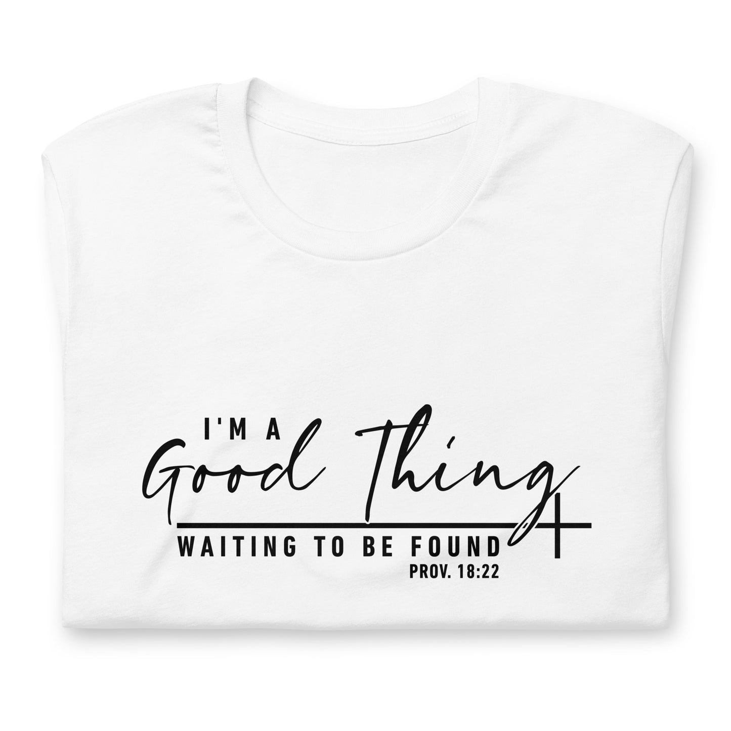 "Good Thing" Black Letter Tee