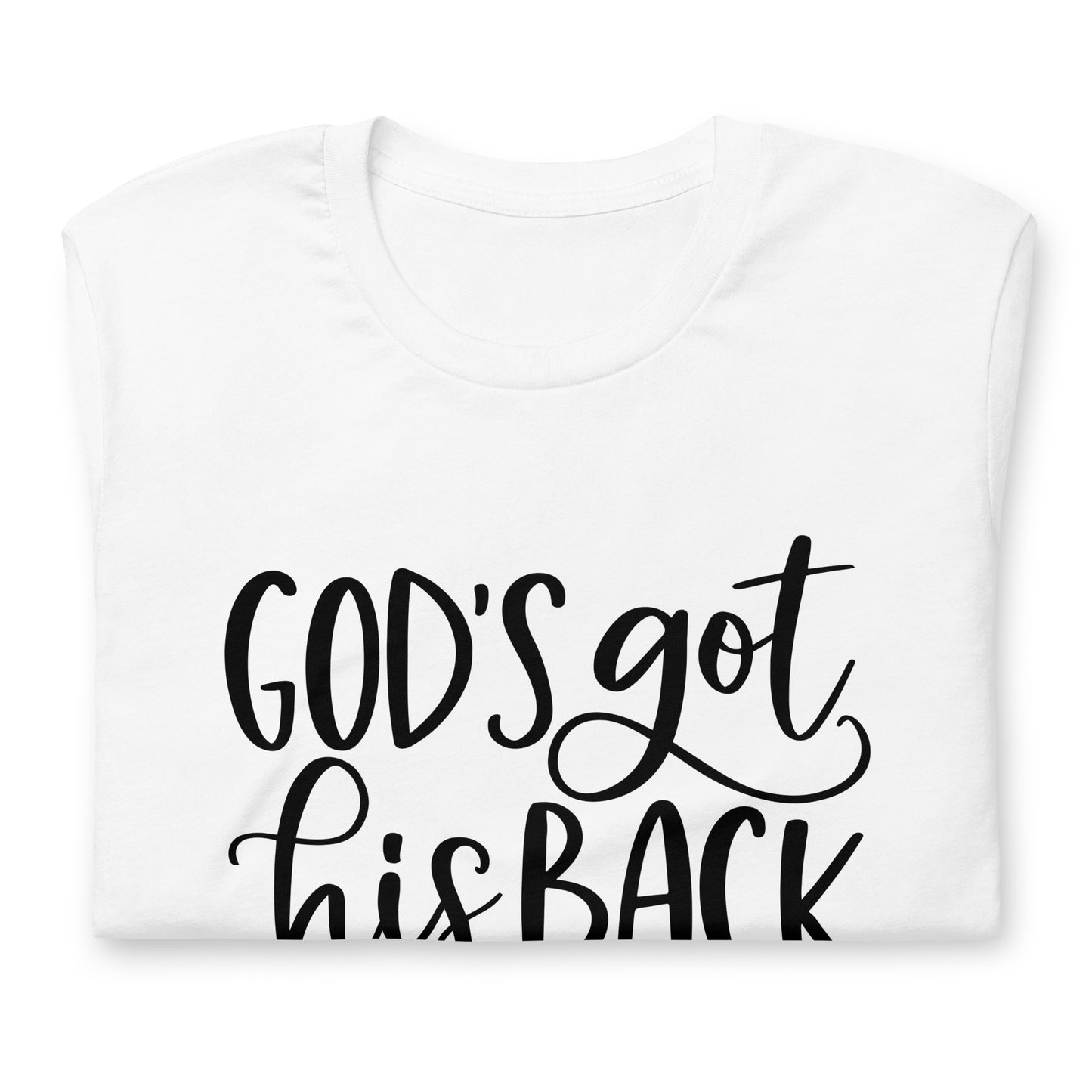 "Got his Back" Black Letter Tee