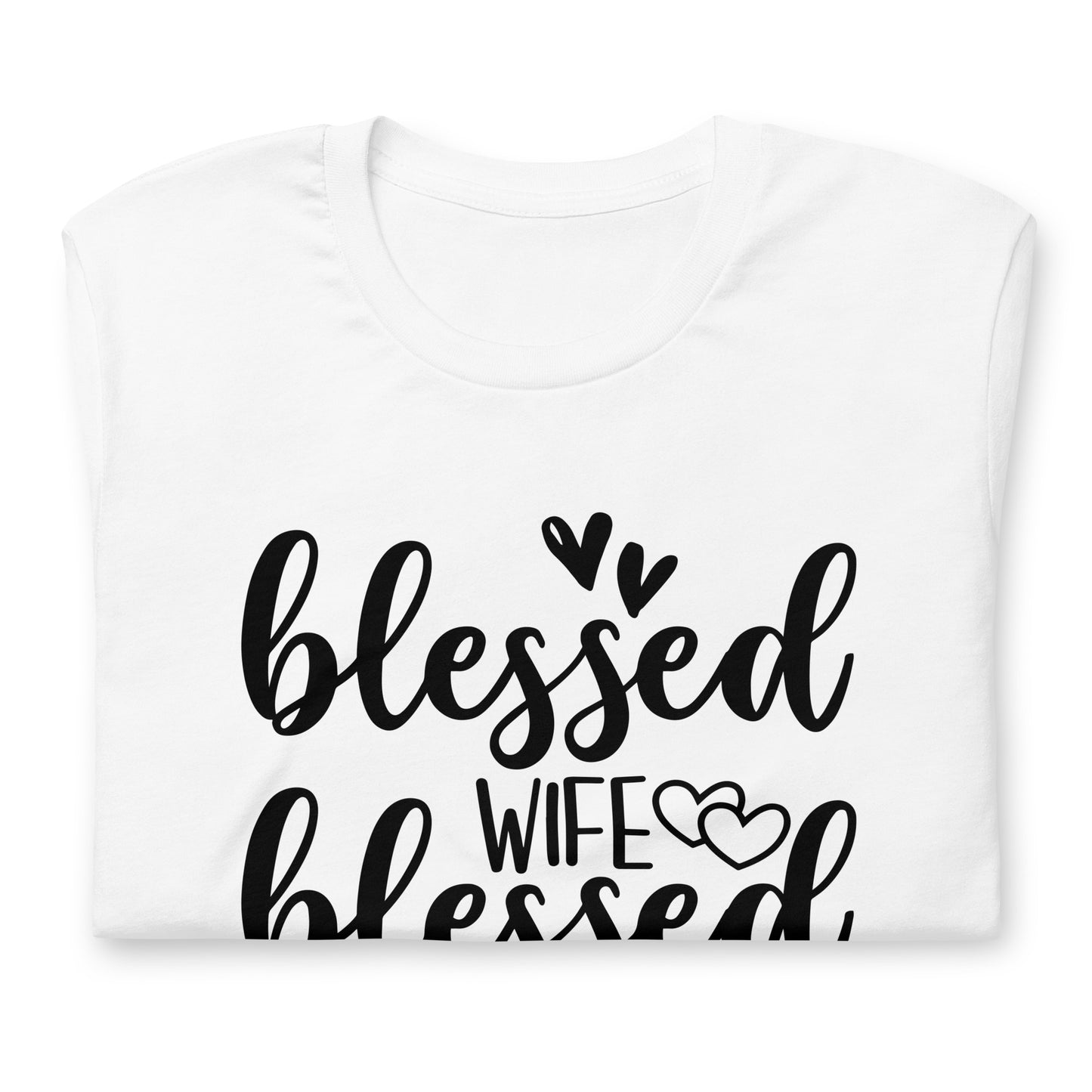 "Blessed Wife Blessed Life" - Black Letter Tee