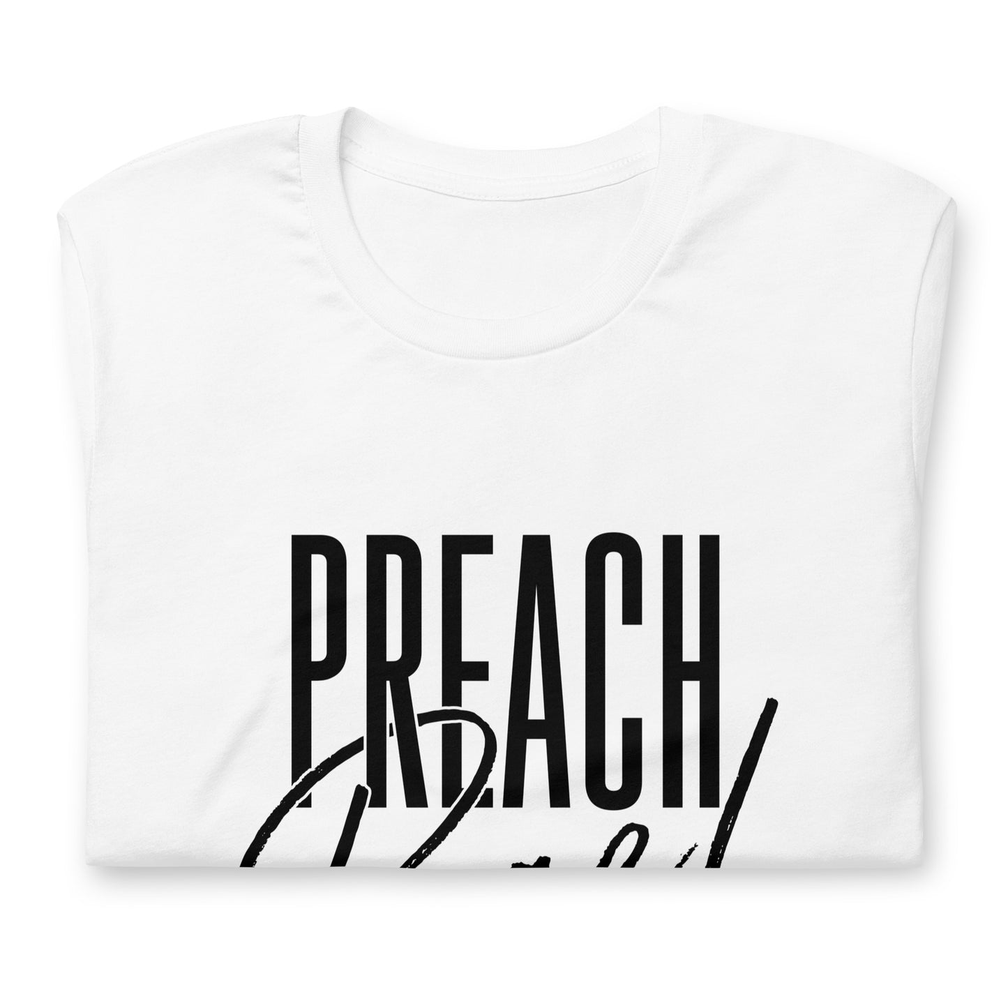 "Preach Bae!" Black Letter Tee