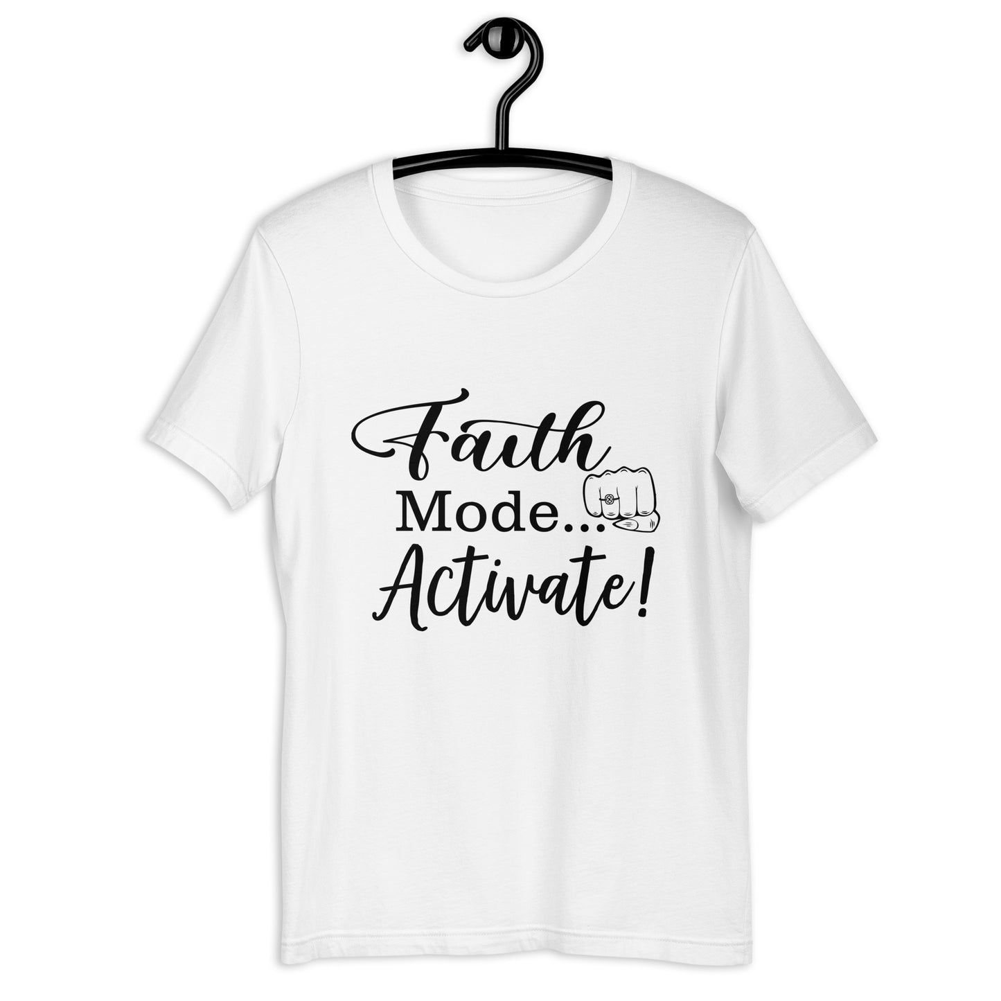 "Faith Mode" for Her Black Letter Tee