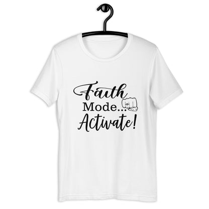 "Faith Mode" for Her Black Letter Tee