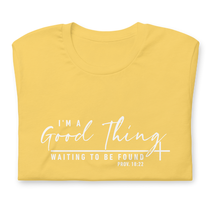 "Good Thing" White Letter Tee